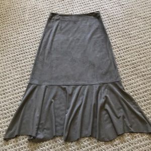 Faux Suede Skirt